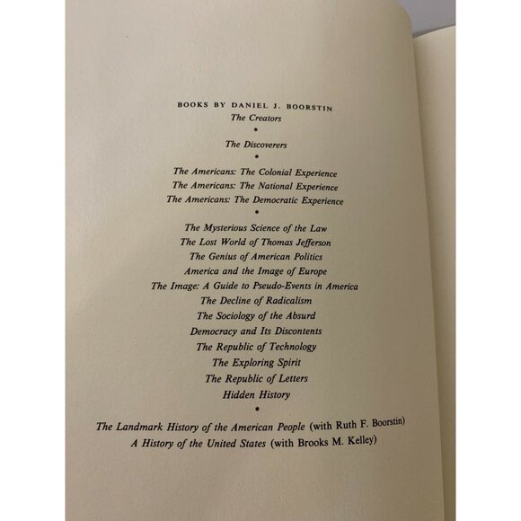 The Creators by Daniel J. Boorstin First Edition (1992, Hardcover, Dust Jacket) - Picture 7 of 12